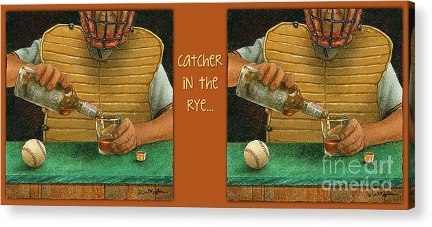 Will Bullas Acrylic Print featuring the painting Catcher In The Rye... #3 by Will Bullas