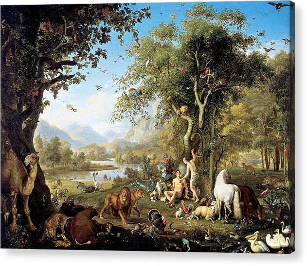 Adam And Eve In The Garden Of Eden Painting Visual Motley