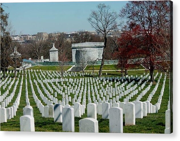 Arlington Cemetery Acrylic Print featuring the photograph Arlington Cemetery by Lily K