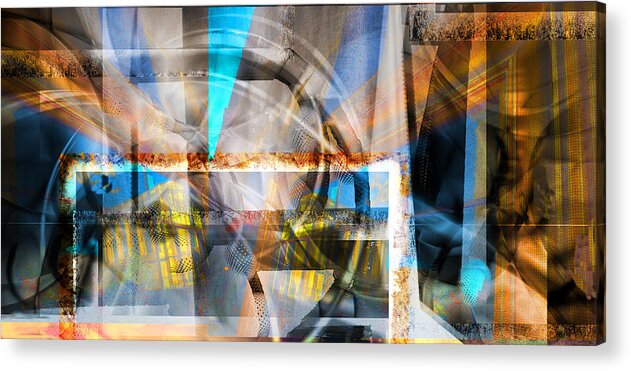 Abstract Acrylic Print featuring the digital art Behind A Dream by Art Di