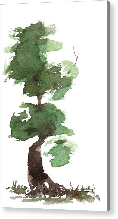 Zen Tree Acrylic Print featuring the painting Little Zen Tree 170 by Sean Seal