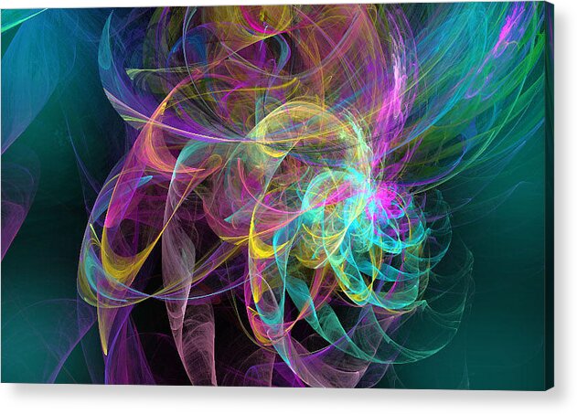 Space Acrylic Print featuring the digital art Relief by Kelly Dallas