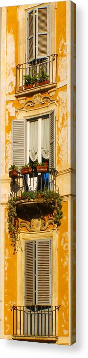 Window Acrylic Print featuring the photograph Rome With A View by Rob Tullis