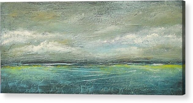 Landscape Acrylic Print featuring the painting Tranquil by Ellen Lewis