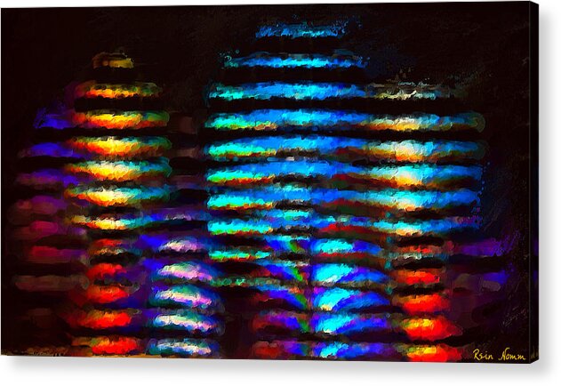  Acrylic Print featuring the digital art Stacked by Rein Nomm