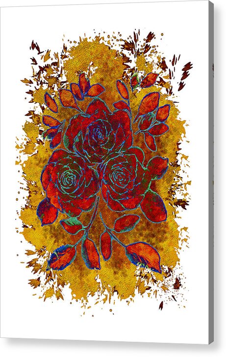 August Acrylic Print featuring the digital art August September 22nd Brings Beautiful Seasonal Colors by Delynn Addams