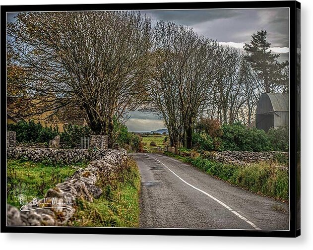 Ireland Acrylic Print featuring the photograph Country Highway by Regina Muscarella