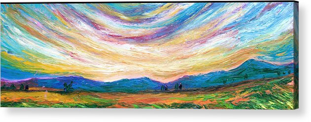 View Acrylic Print featuring the painting Long View by Chiara Magni