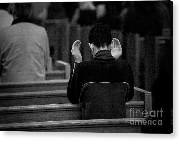 Documentary Acrylic Print featuring the photograph Speak Lord. Thy Servant is Listening by Frank J Casella