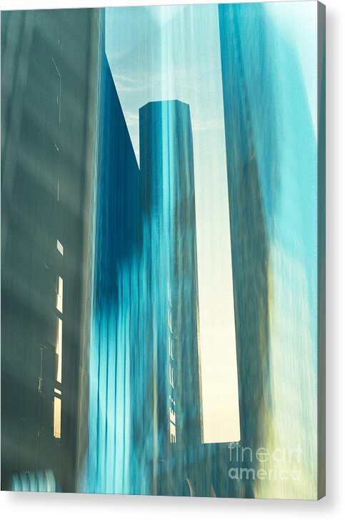 Abstract Cityscape Acrylic Print featuring the photograph Chicago Skyline by Thomas Carroll