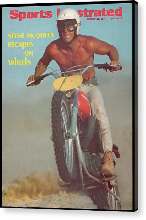 Magazine Cover Acrylic Print featuring the photograph Steve Mcqueen, Motocross Sports Illustrated Cover by Sports Illustrated