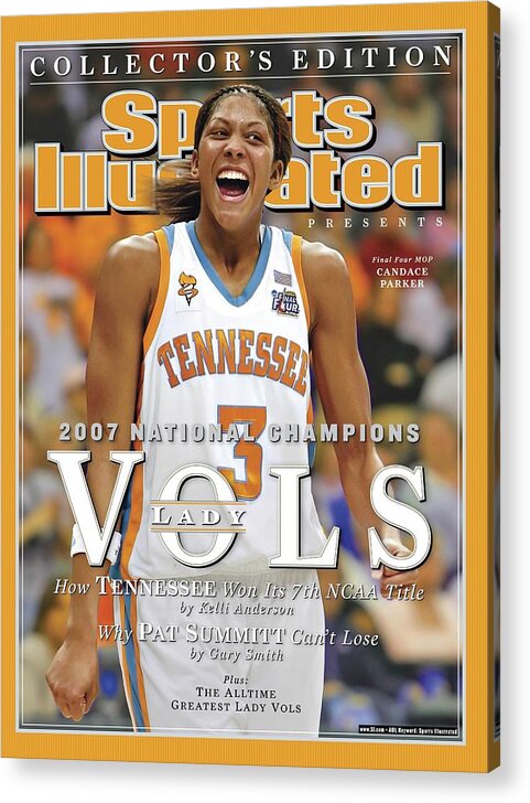 Sports Illustrated Acrylic Print featuring the photograph University Of Tennessee Candace Parker, 2007 Ncaa National Sports Illustrated Cover #1 by Sports Illustrated