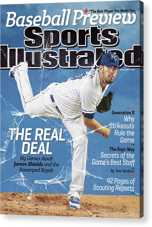 Magazine Cover Acrylic Print featuring the photograph , 2013 Mlb Baseball Preview Issue Sports Illustrated Cover by Sports Illustrated
