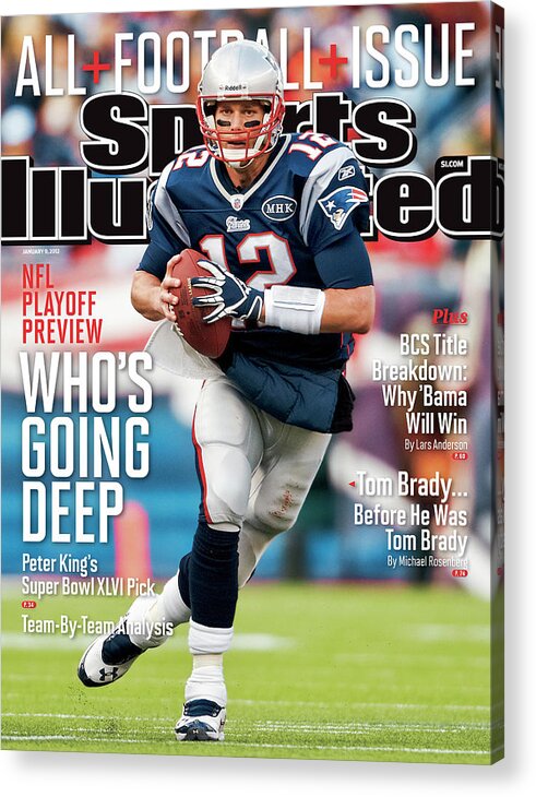 Magazine Cover Acrylic Print featuring the photograph Whos Going Deep 2012 Nfl Playoff Preview Issue Sports Illustrated Cover #2 by Sports Illustrated