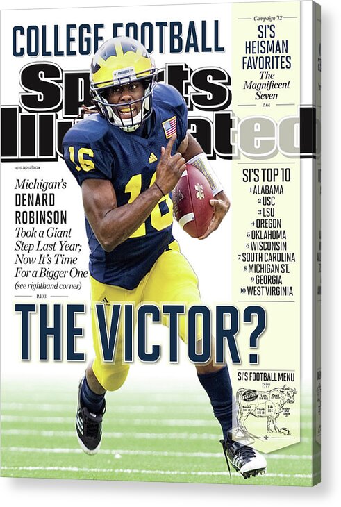 Magazine Cover Acrylic Print featuring the photograph 2012 College Football Preview Issue Sports Illustrated Cover by Sports Illustrated