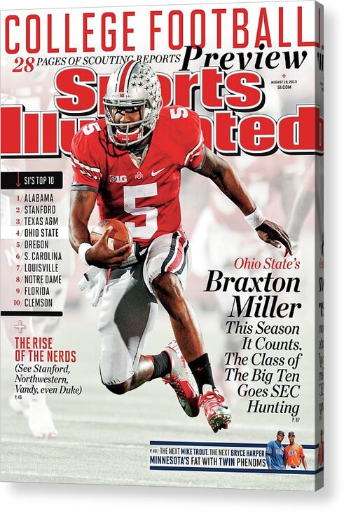 Magazine Cover Acrylic Print featuring the photograph 2013 College Football Preview Issue Sports Illustrated Cover #4 by Sports Illustrated