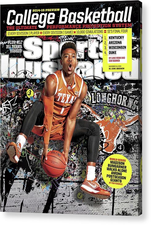 Point Guard Acrylic Print featuring the photograph 2014-15 College Basketball Preview Issue Sports Illustrated Cover #4 by Sports Illustrated