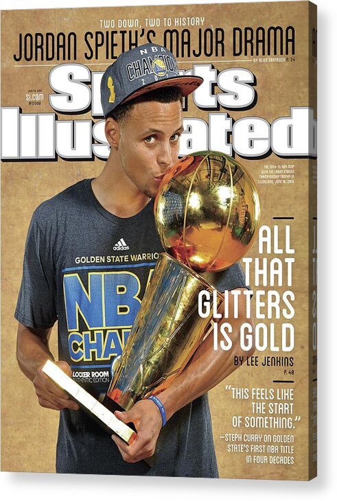 Magazine Cover Acrylic Print featuring the photograph All That Glitters Is Gold Sports Illustrated Cover by Sports Illustrated