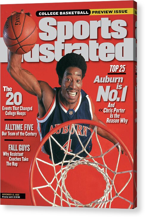 Magazine Cover Acrylic Print featuring the photograph Auburn University Chris Porter, 1999-2000 College Sports Illustrated Cover by Sports Illustrated