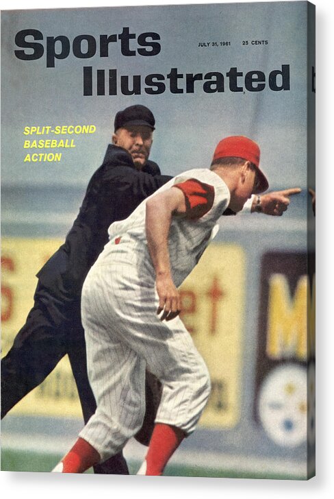 Magazine Cover Acrylic Print featuring the photograph Baseball Umpire Sports Illustrated Cover by Sports Illustrated