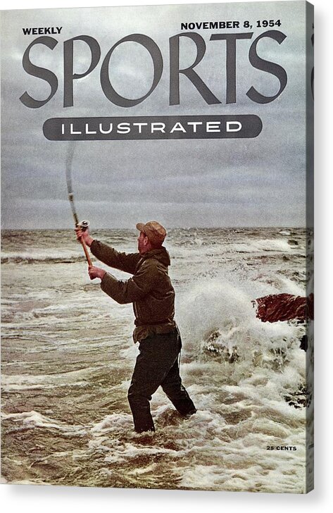 Magazine Cover Acrylic Print featuring the photograph Bob Sylvester, Surf Casting Sports Illustrated Cover by Sports Illustrated