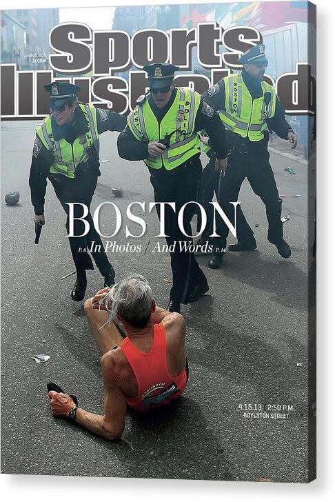 Magazine Cover Acrylic Print featuring the photograph Boston Bombing Sports Illustrated Cover by Sports Illustrated
