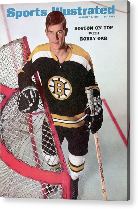 Magazine Cover Acrylic Print featuring the photograph Boston Bruins Bobby Orr Sports Illustrated Cover by Sports Illustrated