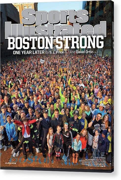 Magazine Cover Acrylic Print featuring the photograph Boston Strong One Year Later Sports Illustrated Cover by Sports Illustrated