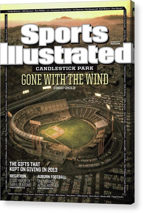 Candlestick Park Acrylic Print featuring the photograph Candlestick Park Gone With The Wind Sports Illustrated Cover by Sports Illustrated