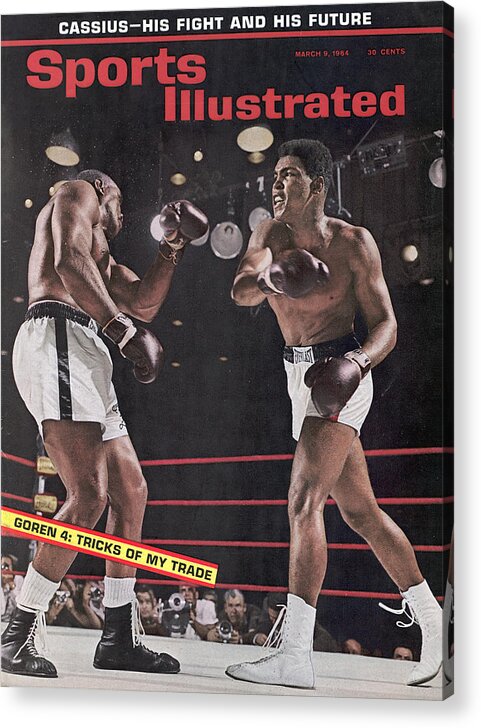 Magazine Cover Acrylic Print featuring the photograph Cassius Clay, 1964 World Heavyweight Title Sports Illustrated Cover by Sports Illustrated