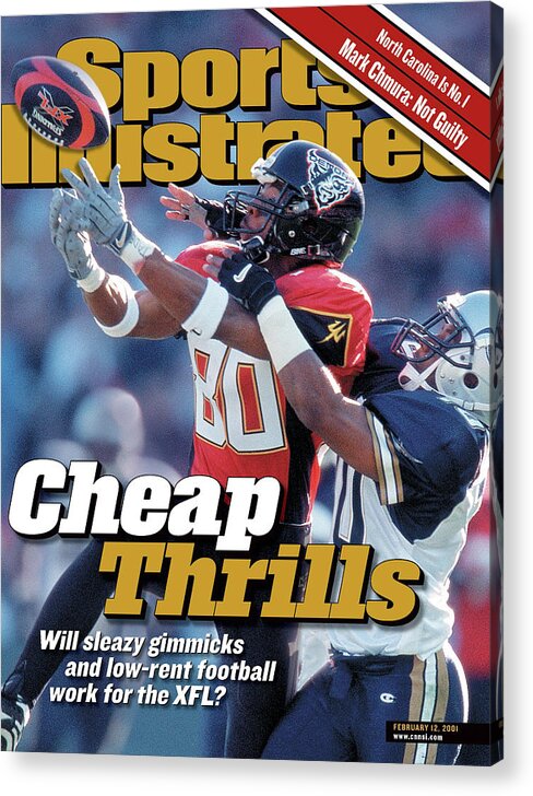 California Acrylic Print featuring the photograph Cheap Thrills Will Sleazy Gimmicks And Low-rent Football Sports Illustrated Cover by Sports Illustrated
