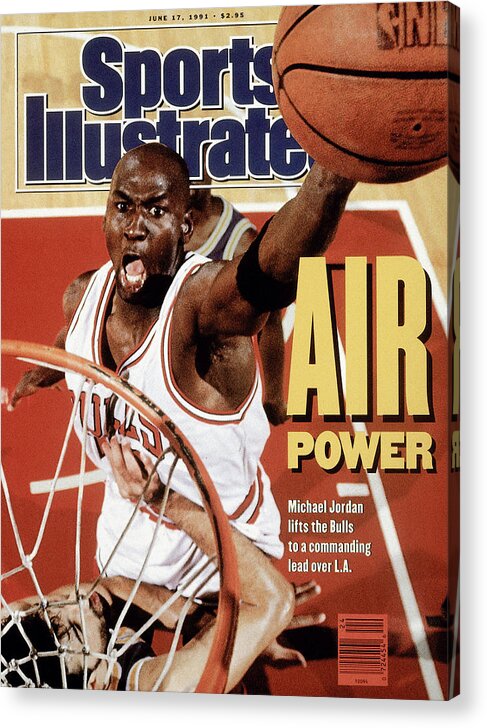 Chicago Bulls Michael Jordan, 1997 Nba Finals Sports Illustrated Cover Art  Print