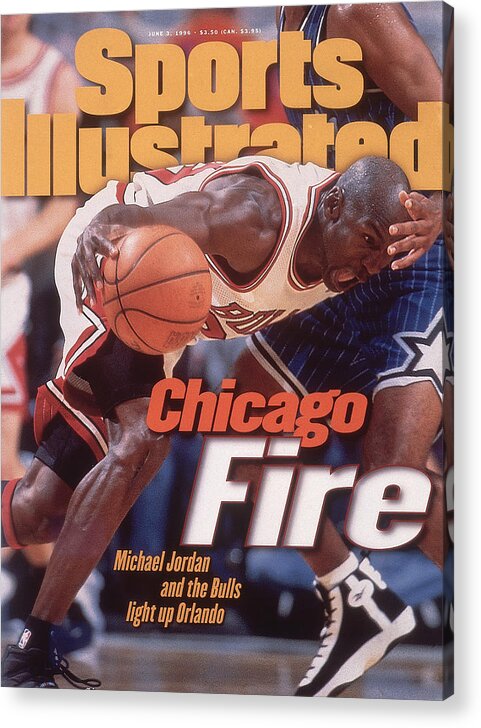 Playoffs Acrylic Print featuring the photograph Chicago Bulls Michael Jordan, 1996 Nba Eastern Conference Sports Illustrated Cover by Sports Illustrated