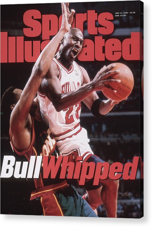 Playoffs Acrylic Print featuring the photograph Chicago Bulls Michael Jordan, 1996 Nba Finals Sports Illustrated Cover by Sports Illustrated
