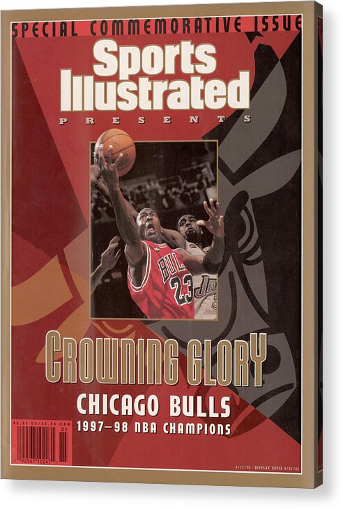 Playoffs Acrylic Print featuring the photograph Chicago Bulls Michael Jordan, 1998 Nba Champions Sports Illustrated Cover by Sports Illustrated