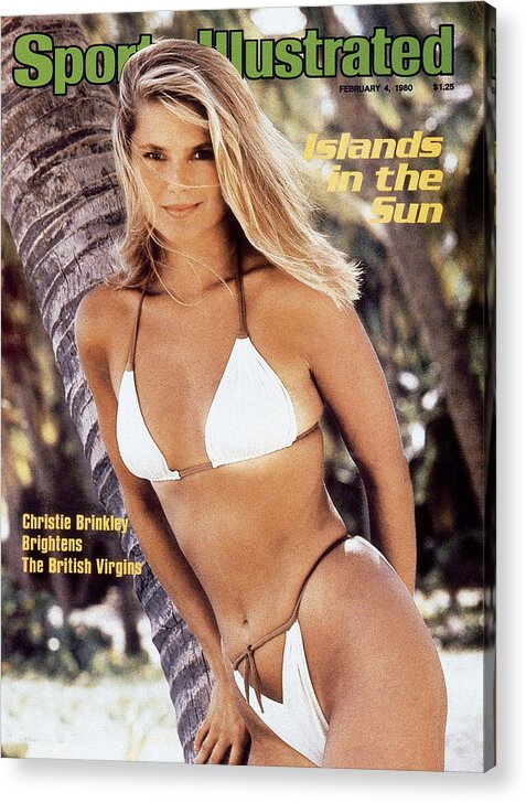 Three Quarter Length Acrylic Print featuring the photograph Christie Brinkley Swimsuit 1980 Sports Illustrated Cover by Sports Illustrated