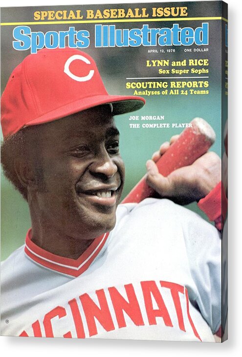 Magazine Cover Acrylic Print featuring the photograph Cincinnati Reds Joe Morgan Sports Illustrated Cover by Sports Illustrated