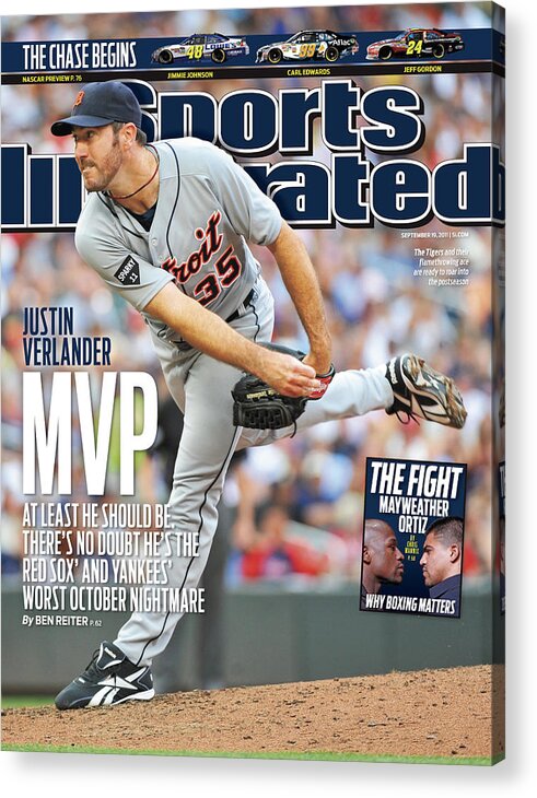 Magazine Cover Acrylic Print featuring the photograph Detroit Tigers V Minnesota Twins Sports Illustrated Cover by Sports Illustrated