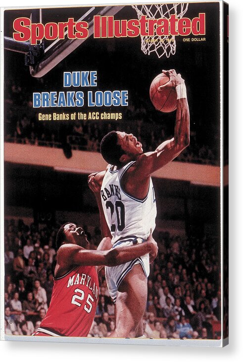 Magazine Cover Acrylic Print featuring the photograph Duke University Gene Banks, 1978 Acc Tournament Sports Illustrated Cover by Sports Illustrated