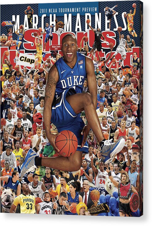 North Carolina Acrylic Print featuring the photograph Duke University Nolan Smith, 2011 March Madness College Sports Illustrated Cover by Sports Illustrated