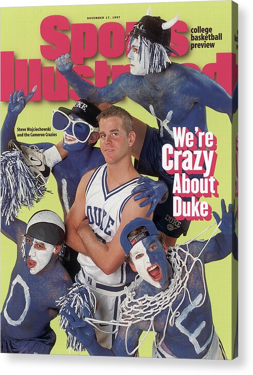 Magazine Cover Acrylic Print featuring the Duke University Steve Wojciechowski, 1997-98 College Sports Illustrated Cover by Sports Illustrated