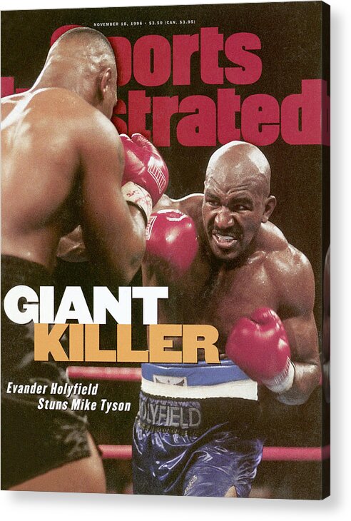 Heavyweight Acrylic Print featuring the photograph Evander Holyfield, 1996 Wba Heavyweight Title Sports Illustrated Cover by Sports Illustrated