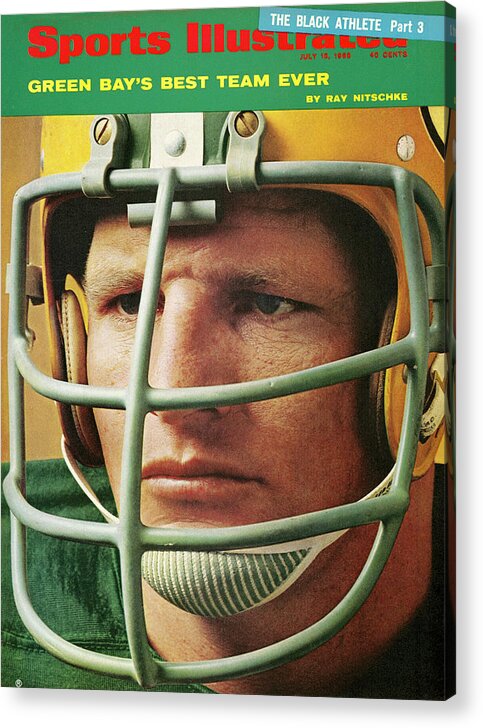 Magazine Cover Acrylic Print featuring the photograph Green Bay Packers Ray Nitschke Sports Illustrated Cover by Sports Illustrated