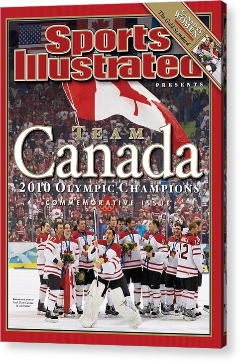 The Olympic Games Acrylic Print featuring the photograph Ice Hockey, 2010 Winter Olympics Sports Illustrated Cover by Sports Illustrated