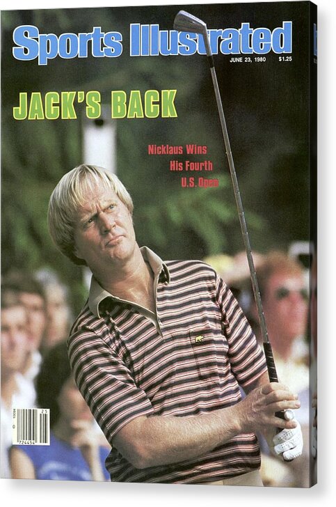 1980-1989 Acrylic Print featuring the photograph Jack Nicklaus, 1980 Us Open Sports Illustrated Cover by Sports Illustrated