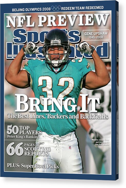 Magazine Cover Acrylic Print featuring the photograph Jacksonville Jaguars Maurice Jones-drew... Sports Illustrated Cover by Sports Illustrated