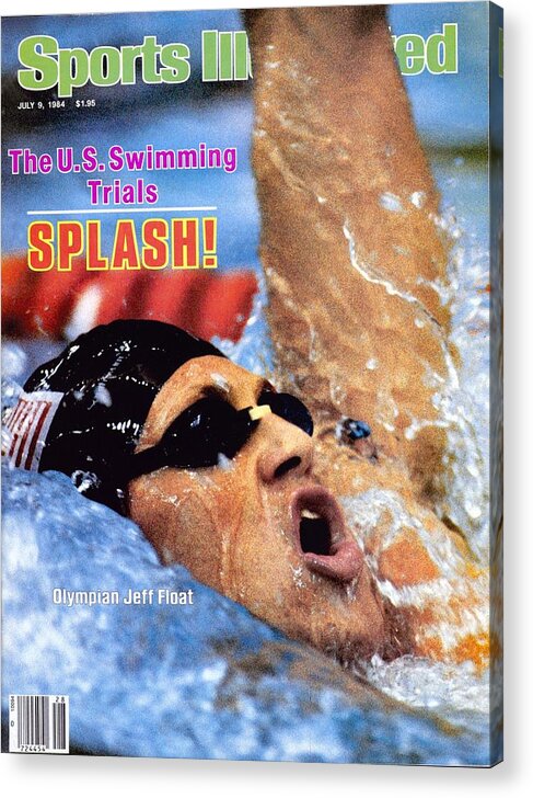 Magazine Cover Acrylic Print featuring the photograph Jeff Float, 1984 Us Olympic Swimming Trials Sports Illustrated Cover by Sports Illustrated