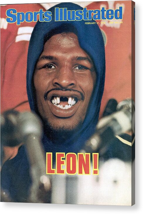 Magazine Cover Acrylic Print featuring the photograph Leon Spinks, 1978 Wbcwba Heavyweight Title Sports Illustrated Cover by Sports Illustrated