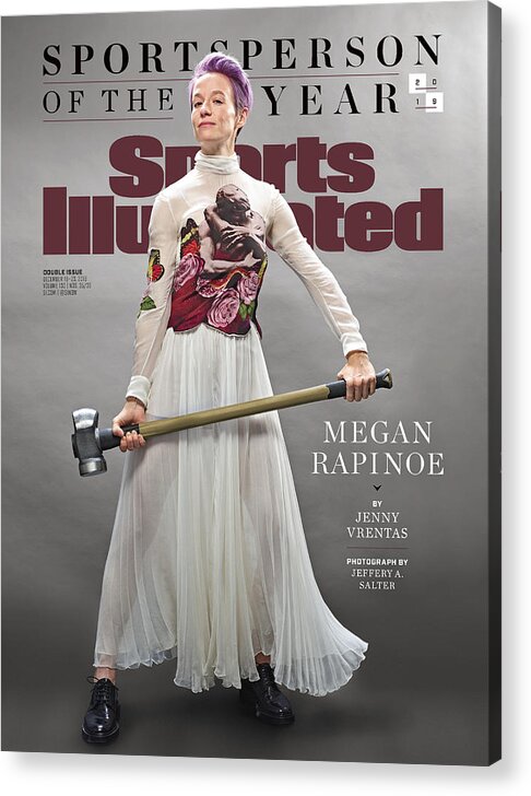 Magazine Cover Acrylic Print featuring the photograph Megan Rapinoe, 2019 Sportsperson Of The Year Sports Illustrated Cover by Sports Illustrated