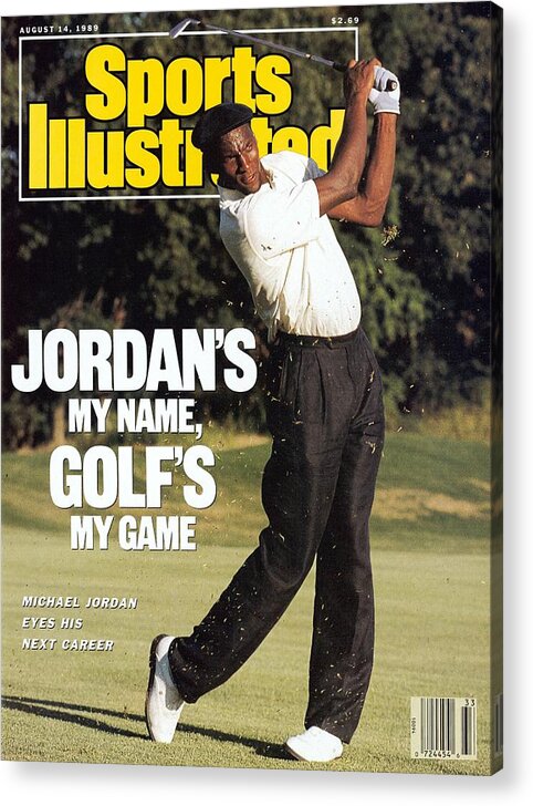 1980-1989 Acrylic Print featuring the photograph Michael Jordan, 1989 St. Jude Classic Sports Illustrated Cover by Sports Illustrated